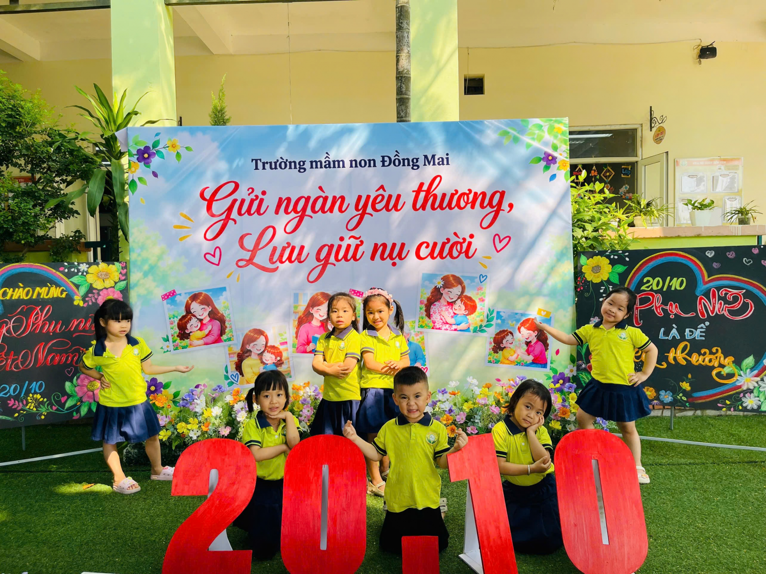 TRƯỜNG MẦM NON ĐỒNG MAI TỔ CHỨC CHUỖI HOẠT ĐỘNG TRẢI NGHIỆM CHÀO MỪNG NGÀY PHỤ NỮ VIỆT NAM 20/10